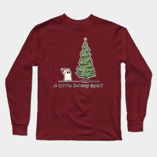 A Little Holiday Spirit with Christmas Tree Long Sleeve T-Shirt